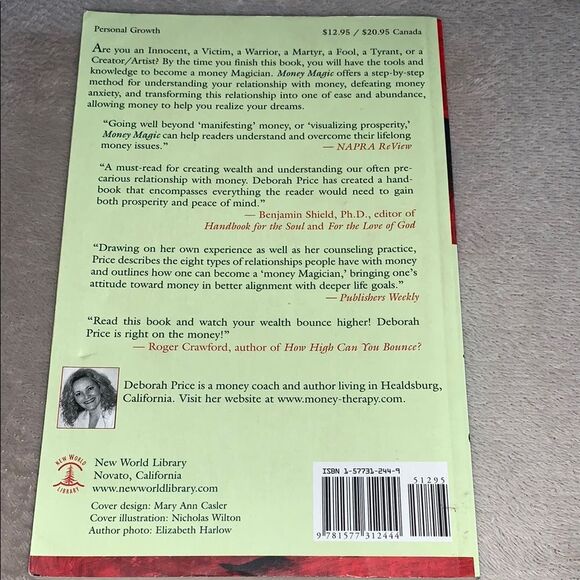 Money Magic Book by Deborah L. Price, signed by her. Preloved - Picture 2 of 7